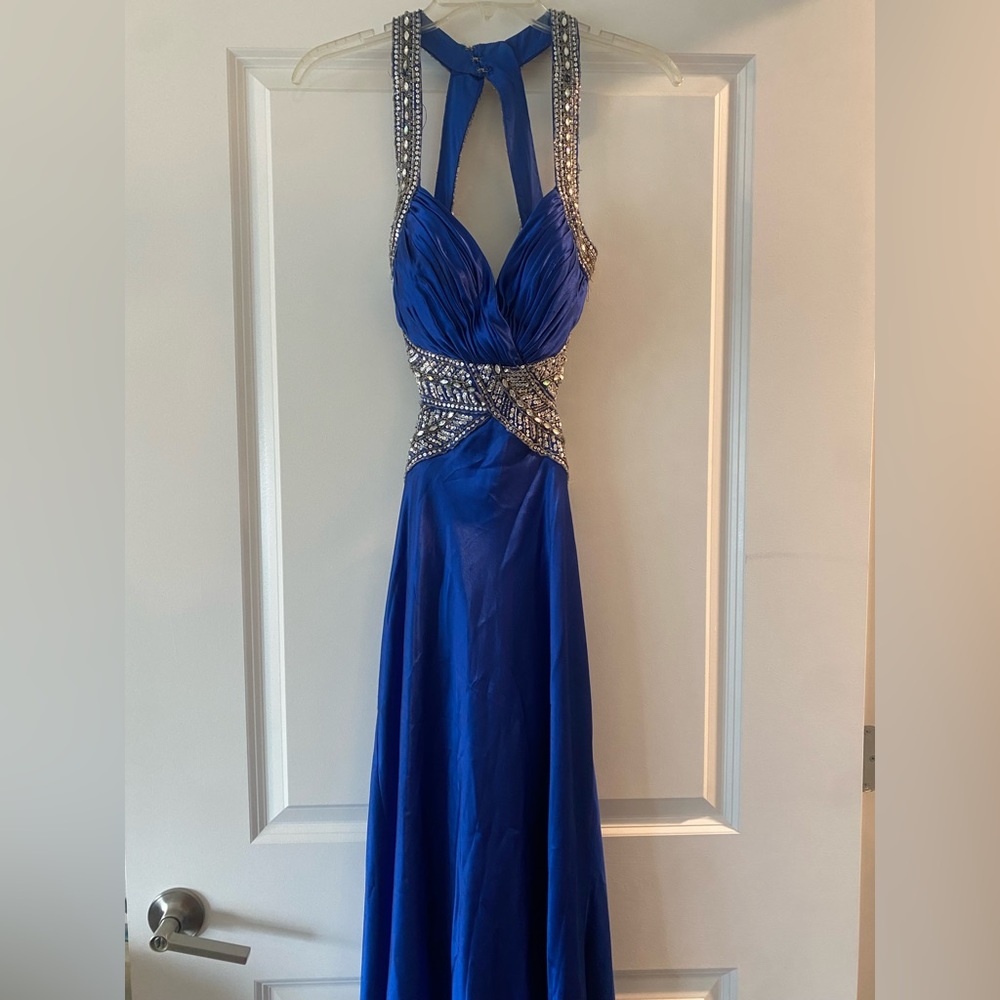 Royal Blue Long Formal Prom Dress